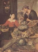 Frans Snyders detail Fruit and Vegetable Stall (mk14) oil